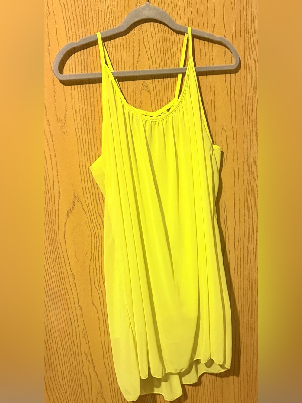 Bright Neon Yellow Swimsuit cover up
